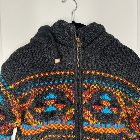 Karmic Chameleon Wool Jacket Women’s Small Knit Fleece - Picture 8 of 8